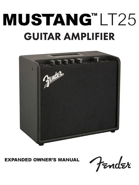 fender lt25 owners manual.